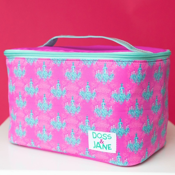 Doss & Jane Pink and Teal Cosmetic Organizer - Picture 1 of 5